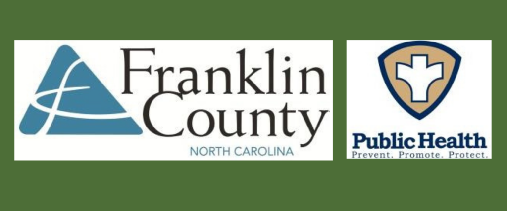 Logo and text: Franklin County North Carolina. Public Health; Prevent, Promote, Protect.