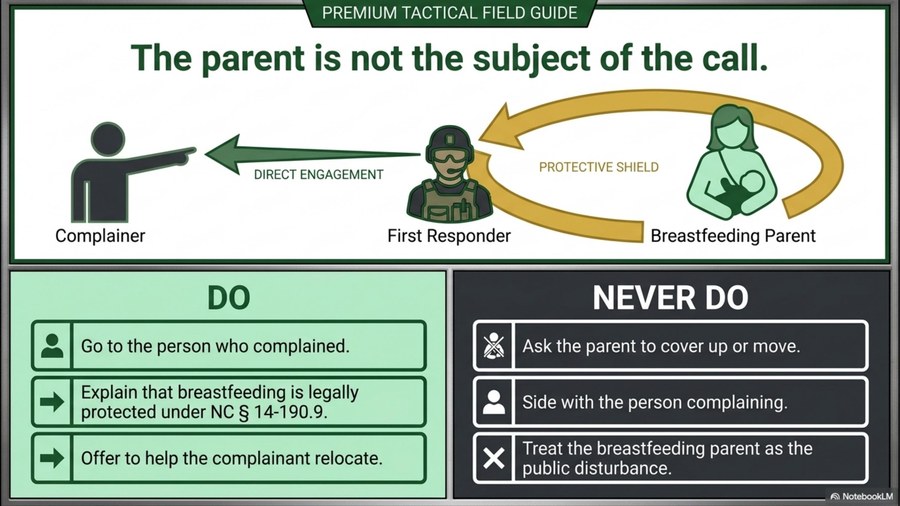 Playbook field guide page: the parent is not the subject of the call