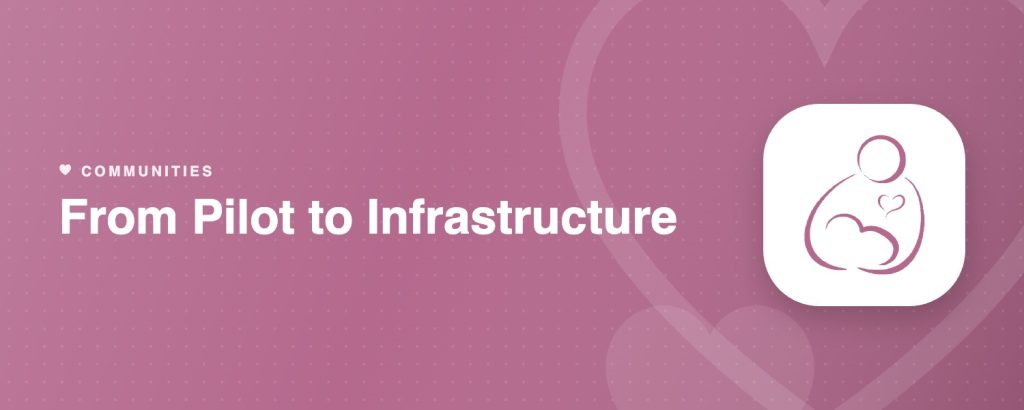 From Pilot to Infrastructure