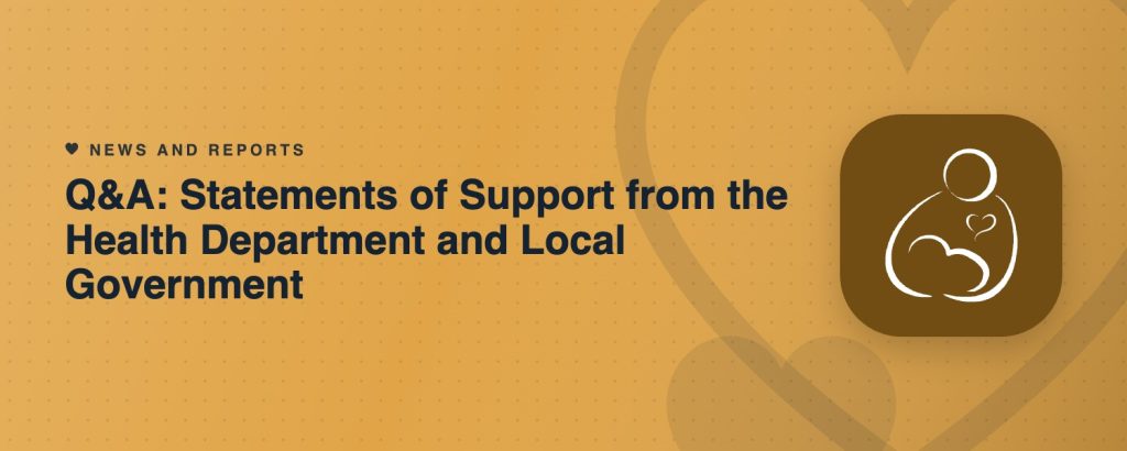 Q&A: Statements of Support from the Health Department and Local Government